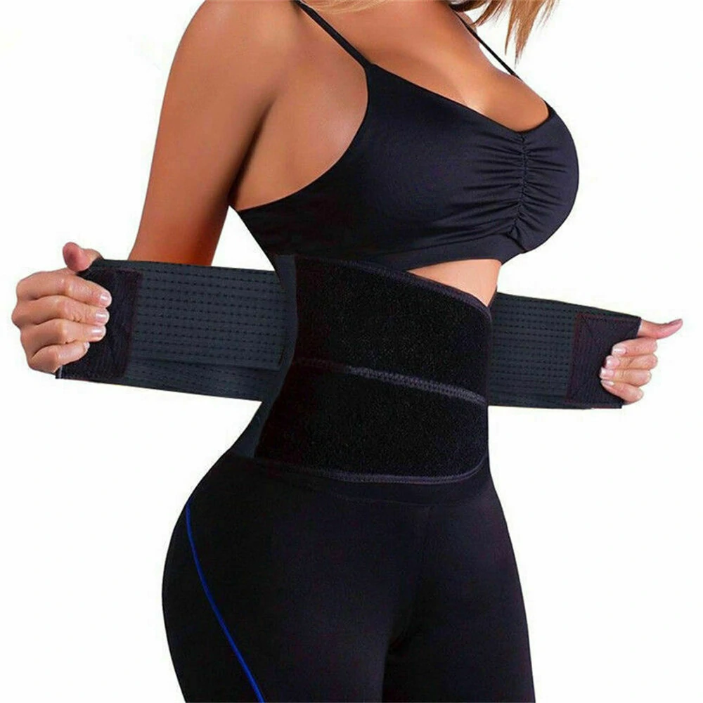 (image for) Waist Belt Adjustable Large Size Body Shaper Yoga Gym Pilates Fitness Tummy Fat Burner for Adults